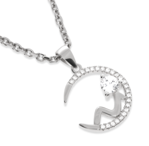 Srebrna zawieszka z cyrkoniami Próba 925 gr. 1.8