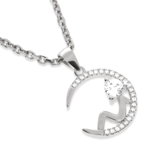 Srebrna zawieszka z cyrkoniami Próba 925