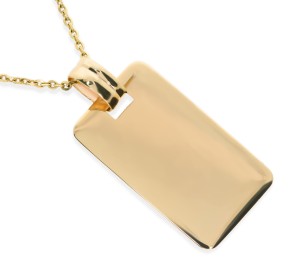 Złota zawieszka blaszka Próby 585 gr. 1.9