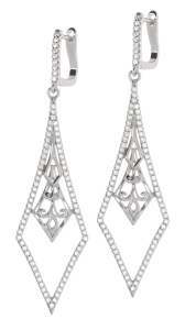 Srebrne kolczyki wiszące Próby 925 gr. 7.68