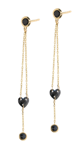 Złote kolczyki z cyrkoniami Próby 585 gr. 1.57