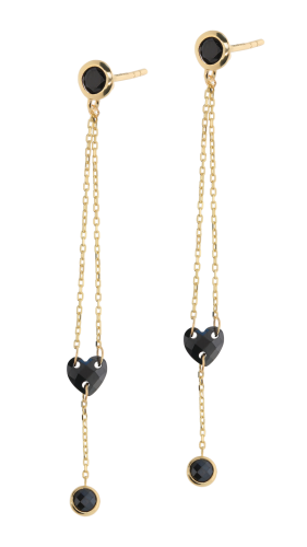 Złote kolczyki z cyrkoniami Próby 585