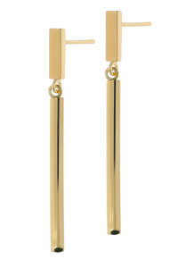 Złote kolczyki wiszące bez kamieni Próby 585 gr. 2.36