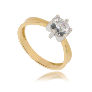 Złoty pierścionek zaręczynowy Próby 585 gr. 2.94