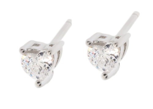 Srebrne kolczyki z cyrkonią Próby 925