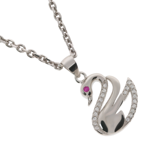 Srebrna zawieszka z cyrkoniami Próba 925