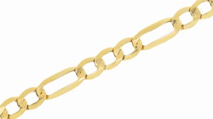 Złoty łańcuszek pusty Figaro Próby 585 