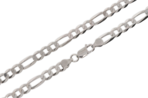 Srebrny łańcuszek rodowany figaro Próby 925 gr. 13.61