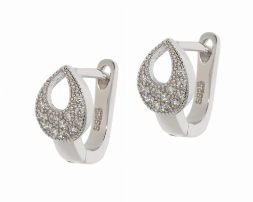 Srebrne kolczyki z cyrkoniami Próby 925