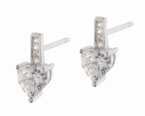 Srebrne kolczyki z cyrkoniami Próby 925 gr. 1.38