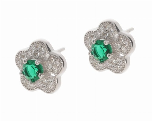 Srebrne kolczyki z cyrkoniami Próba 925