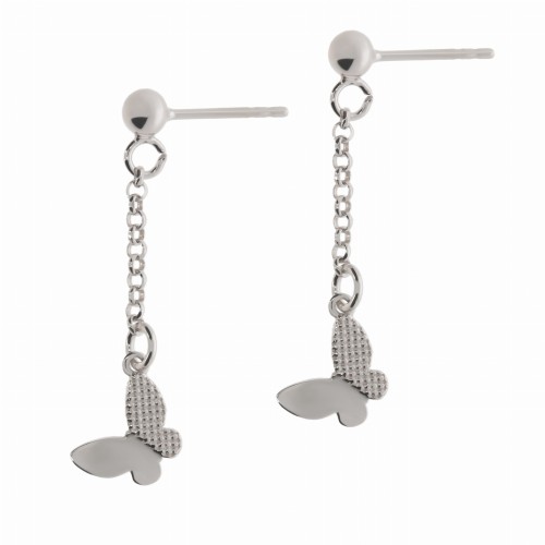 Srebrne kolczyki wiszące Próby 925