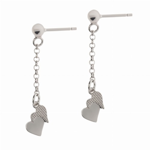 Srebrne kolczyki wiszące Próby 925