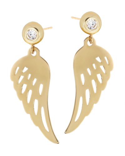 Złote kolczyki z cyrkoniami Próby 585