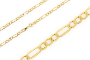 Złoty łańcuszek pusty Figaro Próby 585