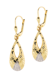 Złote kolczyki wiszące Próby 585 gr. 2,94