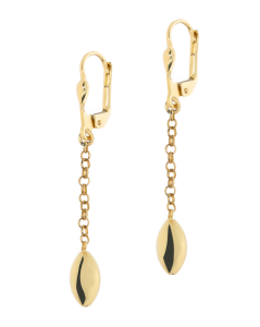 Złote kolczyki wiszące Próby 585 gr. 2,27