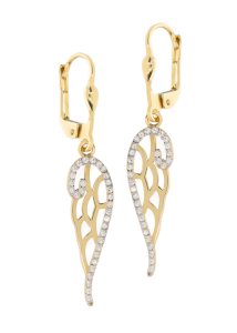 Złote kolczyki wiszące Próby 585 gr. 2,31