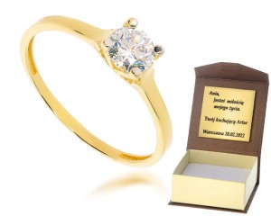 Złoty pierścionek  Próby 585 