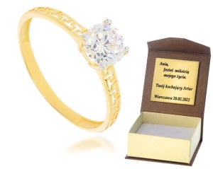 Złoty pierścionek  Próby 585 