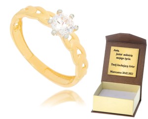 Złoty pierścionek  Próby 585 