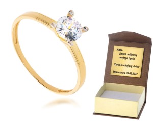 Złoty pierścionek  Próby 585 