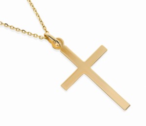 Złoty krzyżyk klasyczny Próby 585 gr. 0.5