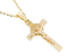 Złoty krzyżyk  Próby 585 gr. 1.79