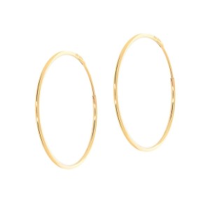 Złote Kolczyki koła Próby 585