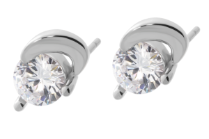 Srebrne kolczyki na sztyft z cyrkonią Próby 925 gr. 2.65